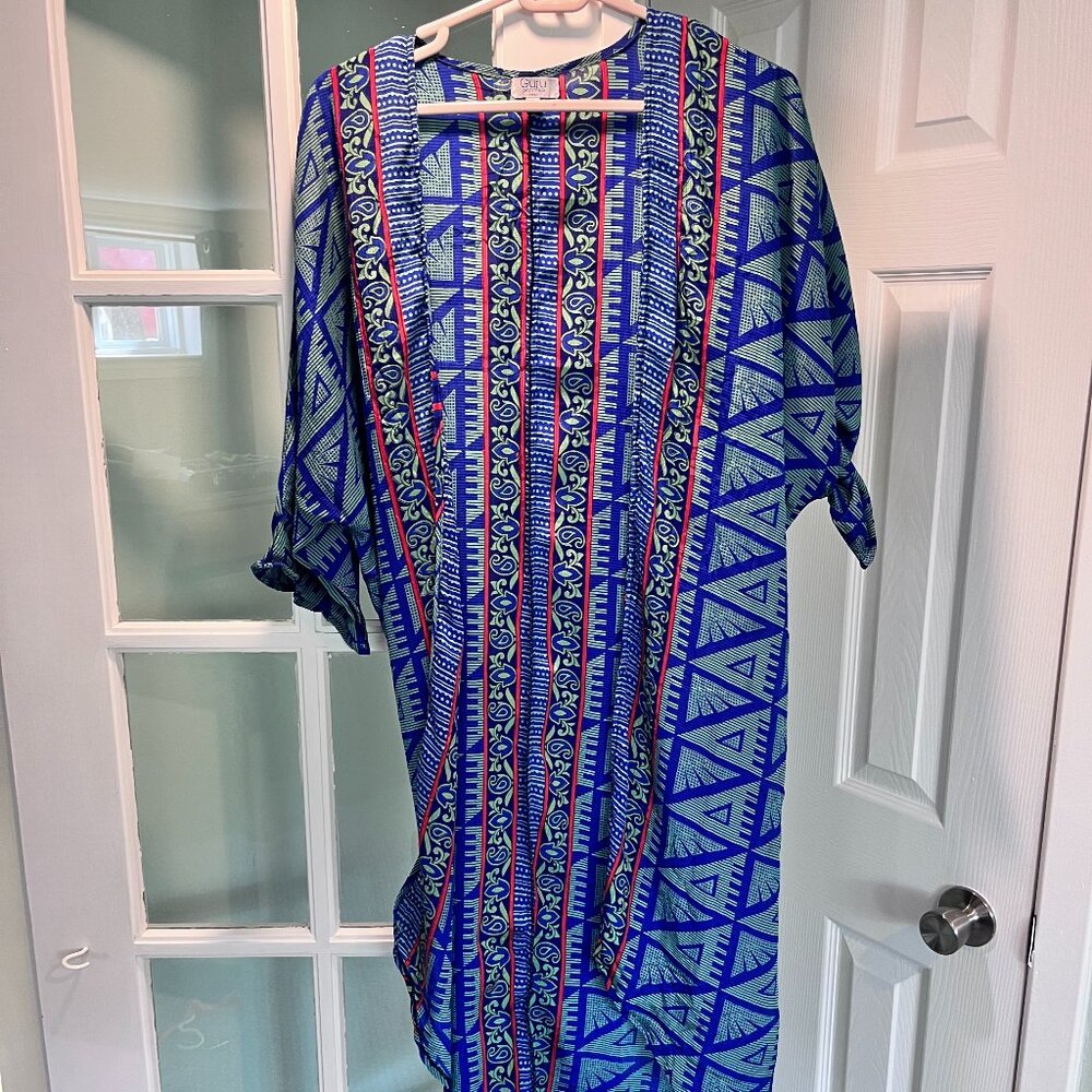 XL 100% Silk kimono-style tunic